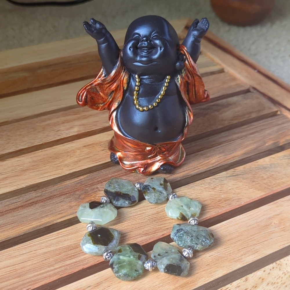 Prehnite bracelet